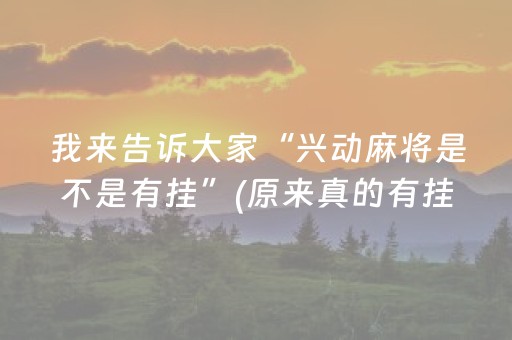 我来告诉大家“兴动麻将是不是有挂”(原来真的有挂)-知乎