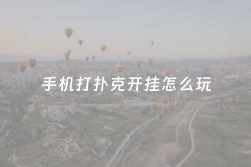 手机打扑克开挂怎么玩（手机打牌开挂 破解）