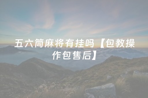 五六筒麻将有挂吗【包教操作包售后】（麻将六筒怎么翻译）