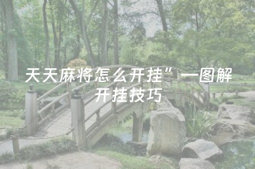 天天麻将怎么开挂”—图解开挂技巧（天天麻将如何开挂）