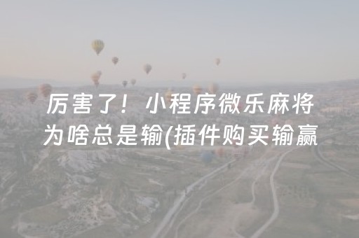 玩家必备十款！决胜麻将插件购买(揭秘手机上助赢神器)