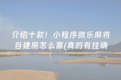 介绍十款！小程序微乐麻将自建房怎么赢(真的有挂确实有挂)