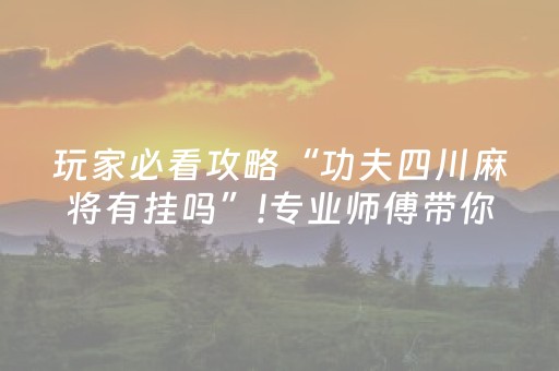 玩家必看攻略“功夫四川麻将有挂吗”!专业师傅带你一起了解（详细教程）-知乎