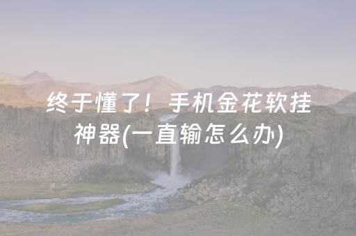 终于懂了！手机金花软挂神器(一直输怎么办)