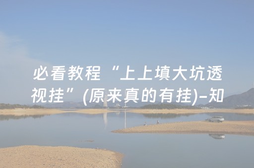 必看教程“上上填大坑透视挂”(原来真的有挂)-知乎