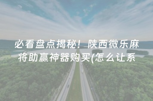 必看盘点揭秘！陕西微乐麻将助赢神器购买(怎么让系统给好牌)