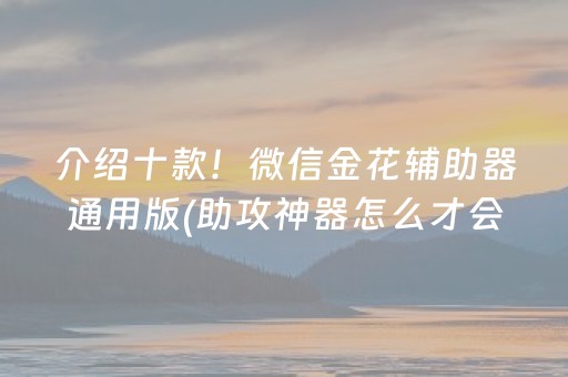 介绍十款！微信金花辅助器通用版(助攻神器怎么才会赢)