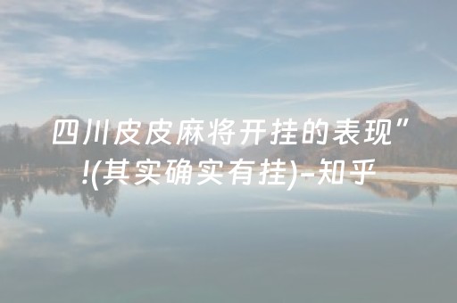 四川皮皮麻将开挂的表现”!(其实确实有挂)-知乎