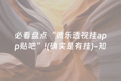必看盘点“微乐透视挂app贴吧”!(确实是有挂)-知乎