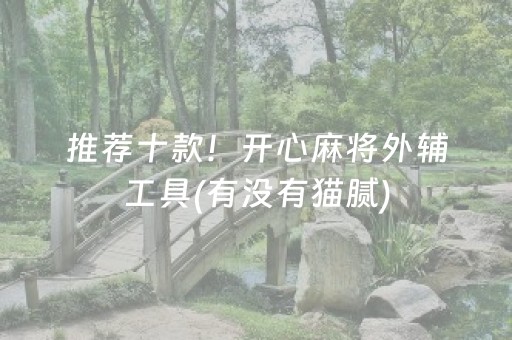 推荐十款！开心麻将外辅工具(有没有猫腻)