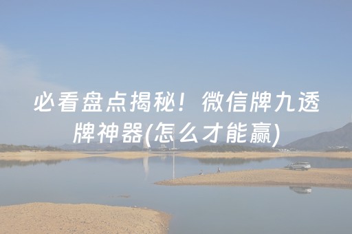 必看盘点揭秘！微信牌九透牌神器(怎么才能赢)