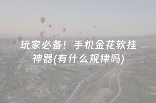 玩家必备！手机金花软挂神器(有什么规律吗)