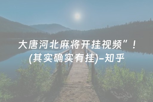 大唐河北麻将开挂视频”!(其实确实有挂)-知乎