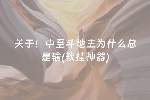 关于！中至斗地主为什么总是输(软挂神器)