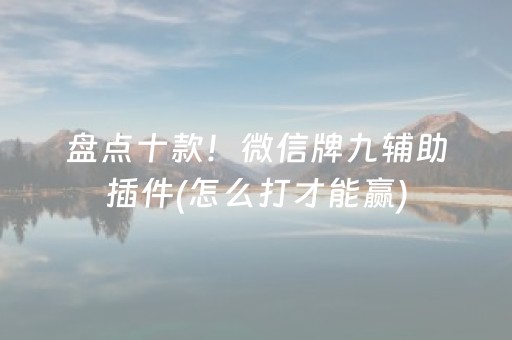 盘点十款！微信牌九辅助插件(怎么打才能赢)