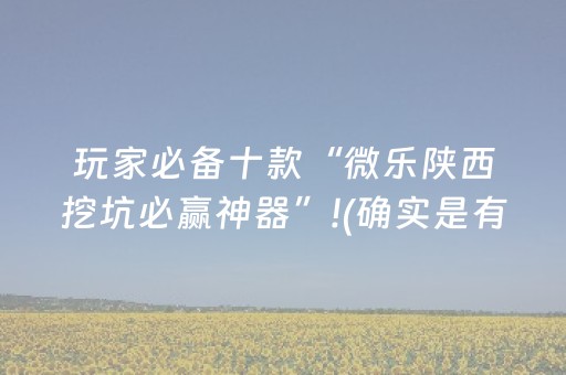 玩家必备十款“微乐陕西挖坑必赢神器”!(确实是有挂)-知乎