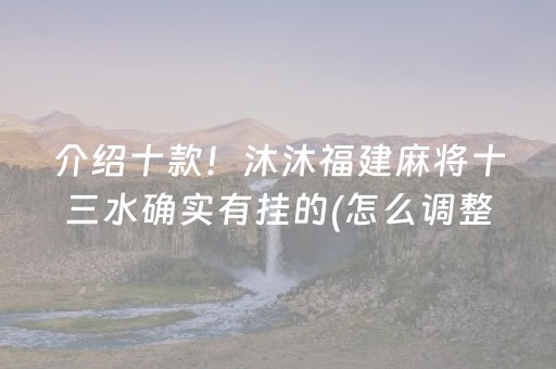 介绍十款！沐沐福建麻将十三水确实有挂的(怎么调整胜率)