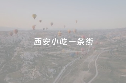 西安小吃一条街（西安小吃一条街永兴坊在哪里）