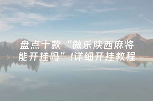 盘点十款“微乐陕西麻将能开挂吗”!详细开挂教程-知乎