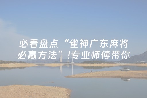 必看盘点“雀神广东麻将必赢方法”!专业师傅带你一起了解（详细教程）-知乎