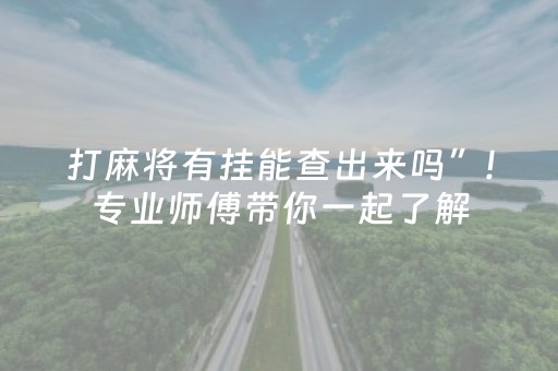打麻将有挂能查出来吗”!专业师傅带你一起了解（详细教程）-知乎