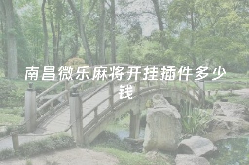 南昌微乐麻将开挂插件多少钱（微乐南昌麻将有挂是真的）
