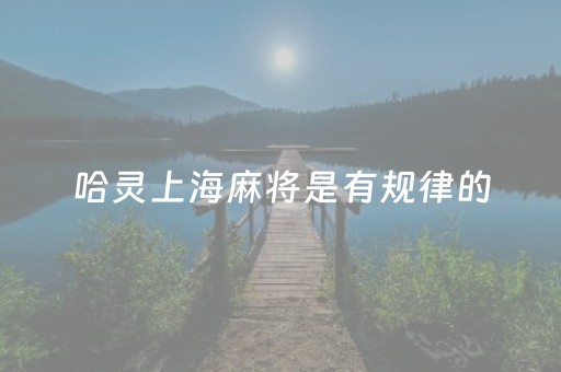 哈灵上海麻将是有规律的（哈灵上海麻将）