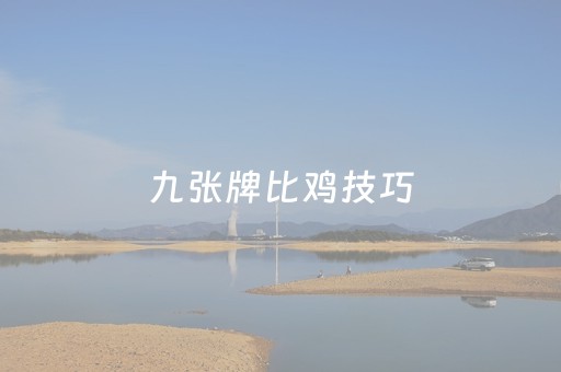 九张牌比鸡技巧（九张牌比鸡口诀）
