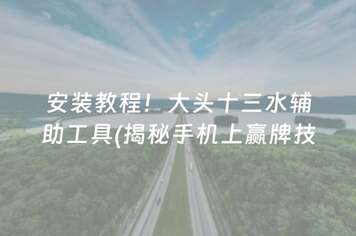 安装教程！大头十三水辅助工具(揭秘手机上赢牌技巧)