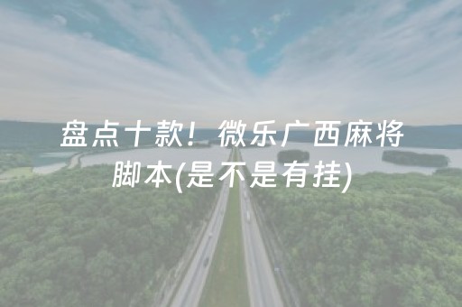 盘点十款！微乐广西麻将脚本(是不是有挂)