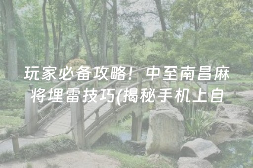 玩家必备攻略！中至南昌麻将埋雷技巧(揭秘手机上自建房怎么赢)