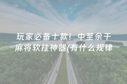 玩家必备十款！中至余干麻将软挂神器(有什么规律)
