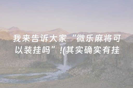 我来告诉大家“微乐麻将可以装挂吗”!(其实确实有挂)-知乎