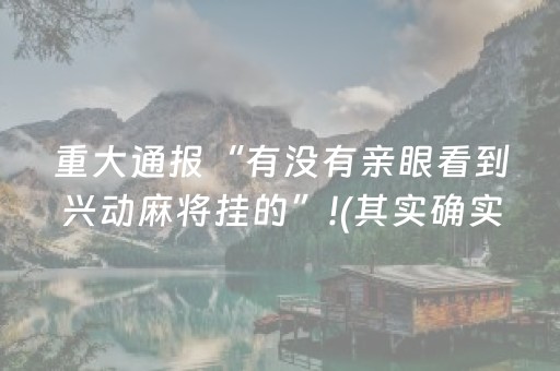 重大通报“有没有亲眼看到兴动麻将挂的”!(其实确实有挂)-知乎