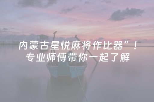 内蒙古星悦麻将作比器”!专业师傅带你一起了解（详细教程）-知乎