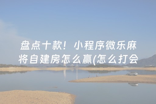 盘点十款！小程序微乐麻将自建房怎么赢(怎么打会赢)