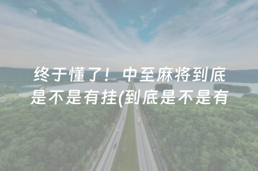 终于懂了！中至麻将到底是不是有挂(到底是不是有挂)