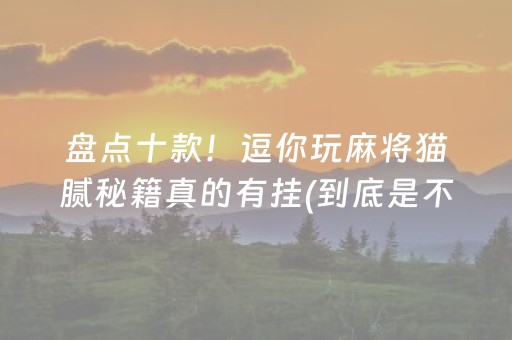 盘点十款！逗你玩麻将猫腻秘籍真的有挂(到底是不是有挂)