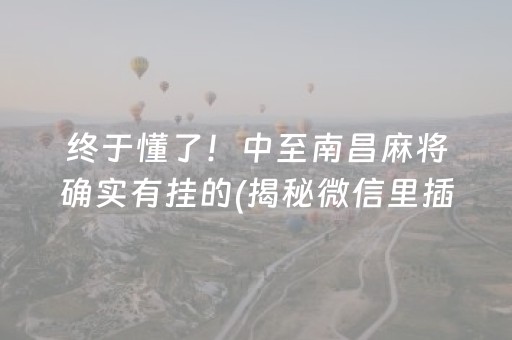 终于懂了！中至南昌麻将确实有挂的(揭秘微信里插件下载)