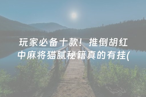玩家必备十款！推倒胡红中麻将猫腻秘籍真的有挂(真的有挂确实有挂)