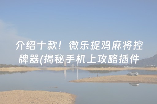介绍十款！微乐捉鸡麻将控牌器(揭秘手机上攻略插件)