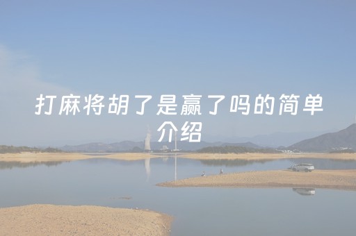 打麻将胡了是赢了吗的简单介绍（打麻将胡了是赢了吗的简单介绍句子）