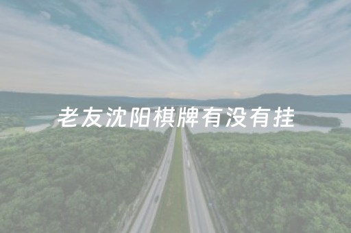 老友沈阳棋牌有没有挂（老友沈阳麻将到底有挂么）