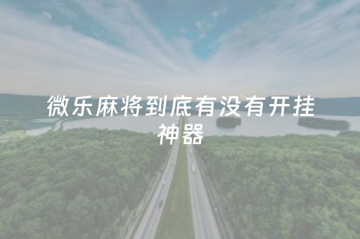 微乐麻将到底有没有开挂神器（微乐麻将是不是可以开挂的）