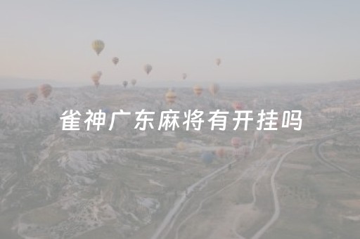 雀神广东麻将有开挂吗（雀神广东麻将有开挂神器吗）