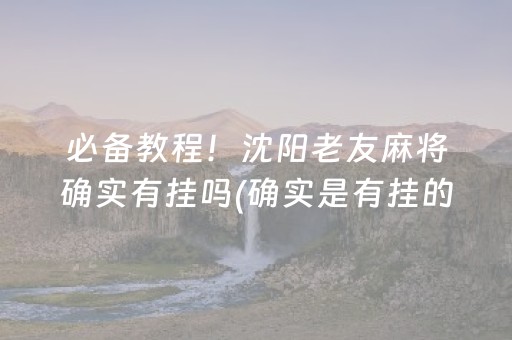 必备教程！沈阳老友麻将确实有挂吗(确实是有挂的)