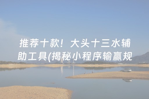 推荐十款！大头十三水辅助工具(揭秘小程序输赢规律)