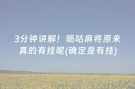 3分钟讲解！呖咕麻将原来真的有挂呢(确定是有挂)