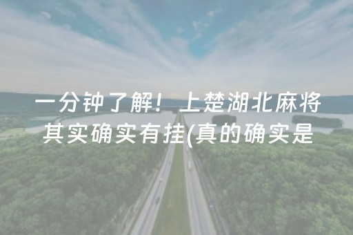 一分钟了解！上楚湖北麻将其实确实有挂(真的确实是有挂)