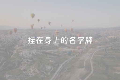 挂在身上的名字牌（挂在身上的名字牌要写升调吗）